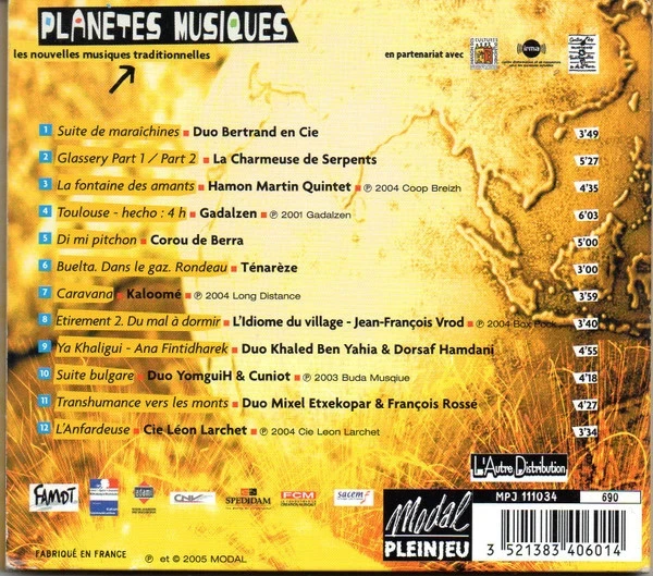 CD Compilation "Planètes Musiques (Les Nouvelles Musiques Traditionnelles)" – photo 2